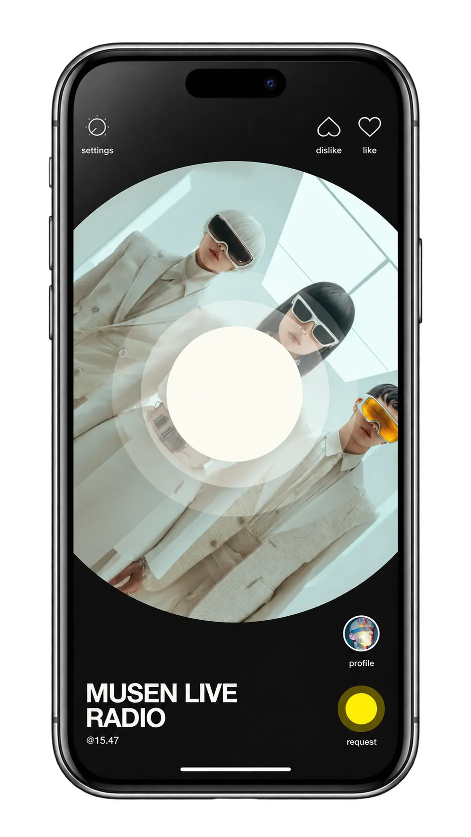 musen Live Radio home on iPhone